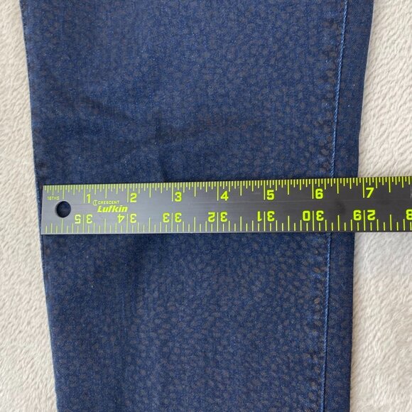Ann Taylor Loft Womens Jeans 28/6 Modern Skinny Leopard Print Ankle Stretch Blue - Picture 5 of 14